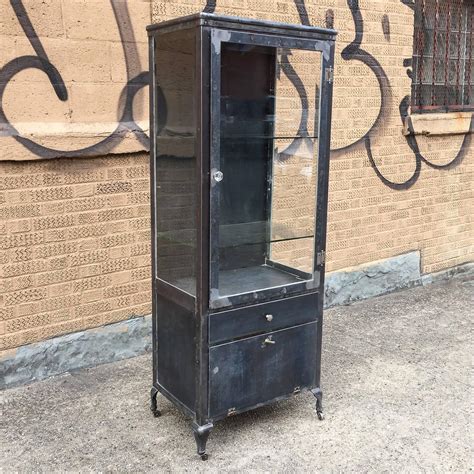 glass and steel pharmacy cabinet|Metal and Glass Apothecary Cabinet .